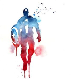 Discontinued Captain America fan art found on http://boutique.blule.fr. Artist uncredited.