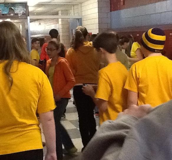 Mounties Wear Yellow for  a Day