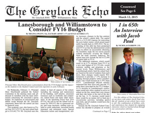 March 12, 2015 Print Edition of the Greylock Echo