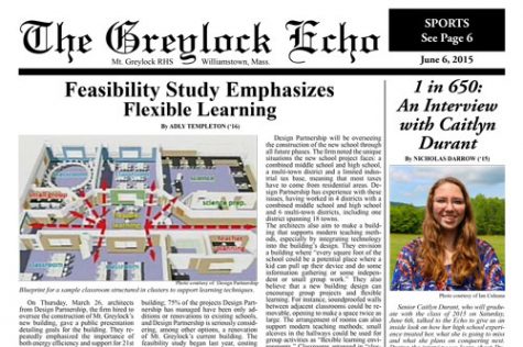 June 6, 2015 Print Edition of the Greylock Echo