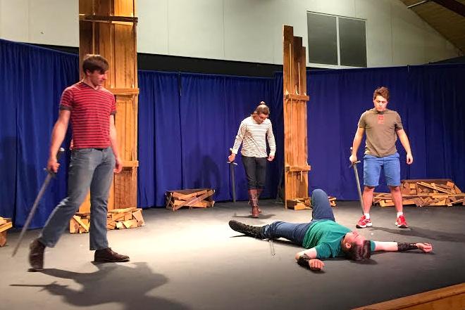 Student-Actors prepare for Shakespeare