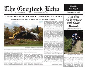 November 16, 2015 Print Edition of the Greylock Echo