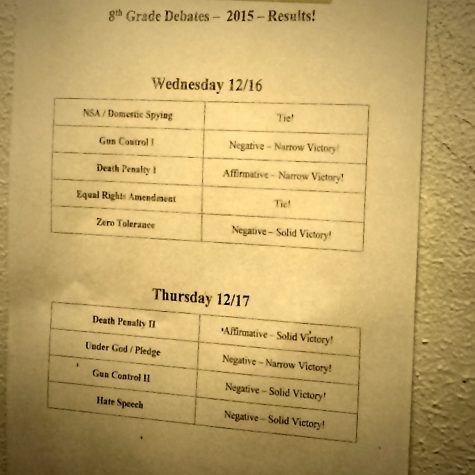 8th Graders Debate Constitutional Topics