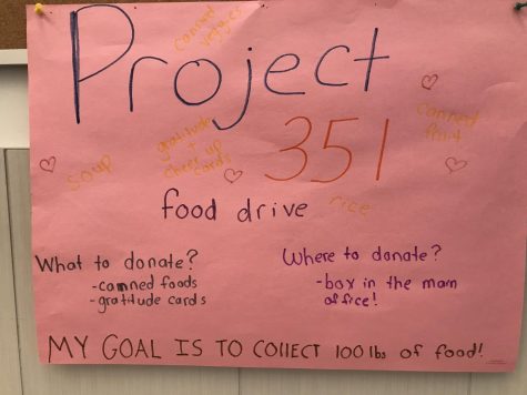 Woodbury, Project 351 Organize Food Drive