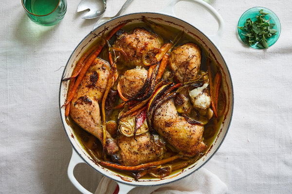 Food Friday: Olive Oil-Roasted Chicken With Caramelized Carrots