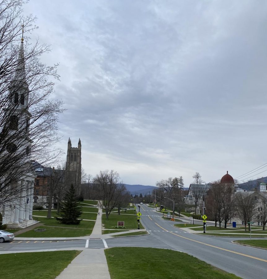 In the heart of Williamstown downtown, the typically bustling Spring Street remains quiet.